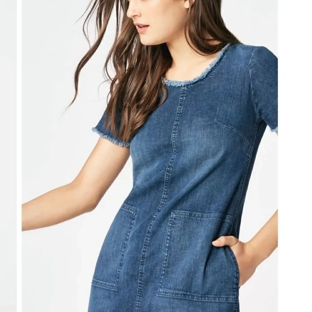 Just fab denim shift dress